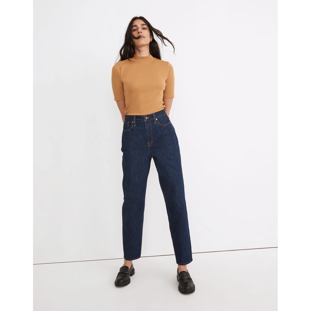 Madewell Baggy Tapered Jeans In Dressler Wash Rigid Women's Size‎ 29